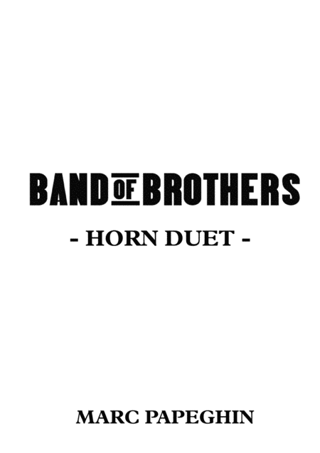 Band Of Brothers French Horn Duet Sheet Music