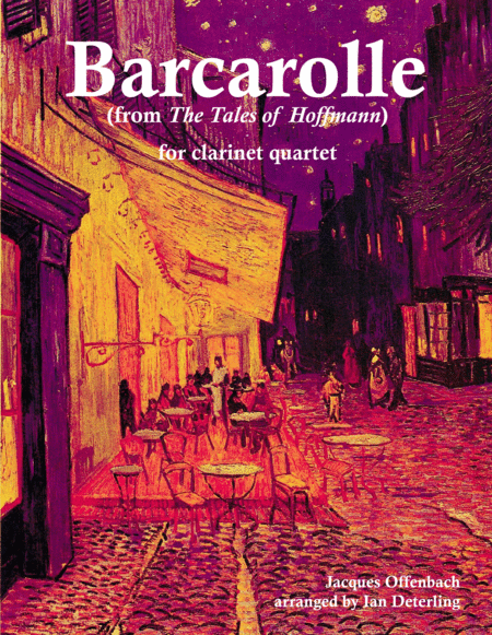 Barcarolle For Clarinet Quartet Sheet Music