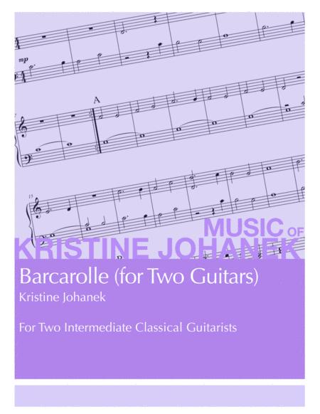 Barcarolle For Two Guitars Sheet Music