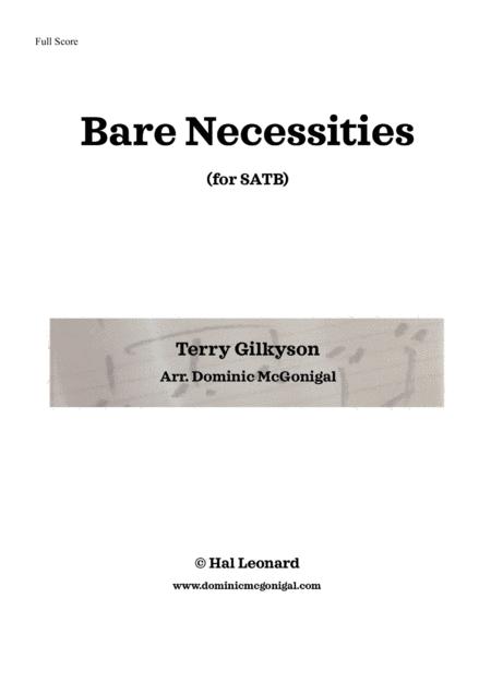 Free Sheet Music Bare Necessities Satb