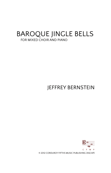 Free Sheet Music Baroque Jingle Bells