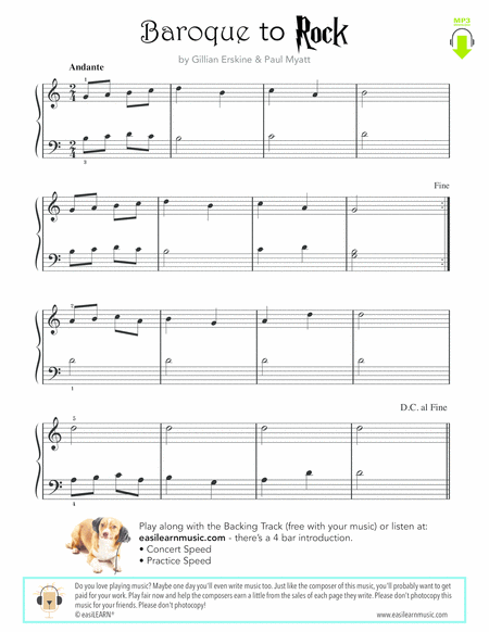 Baroque To Rock Sheet Music