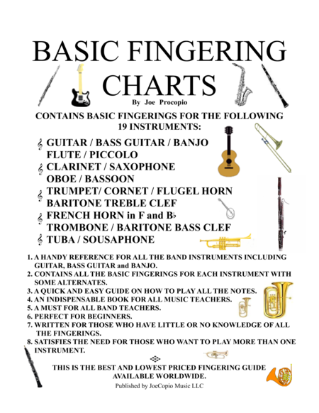 Basic Fingering Charts Sheet Music