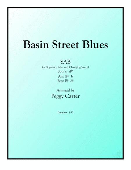 Free Sheet Music Basin Street Blues Sab