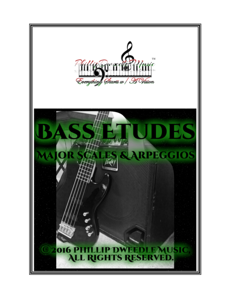 Free Sheet Music Bass Etudes Major Scales Arpeggios
