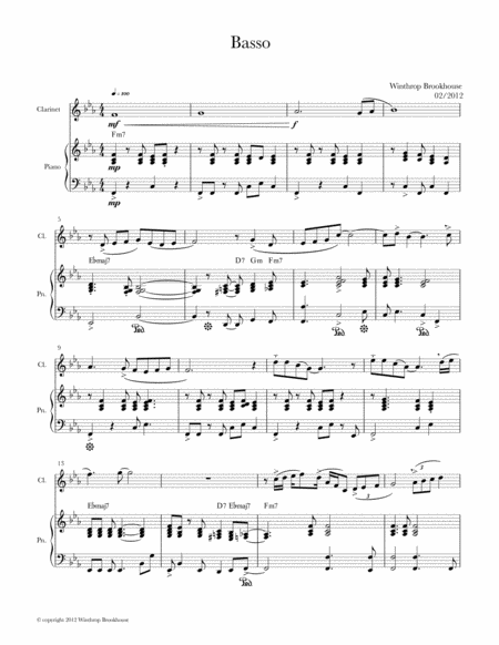 Free Sheet Music Basso