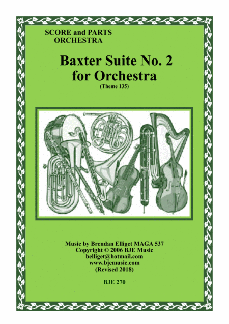 Baxter Suite No 2 Orchestra Sheet Music