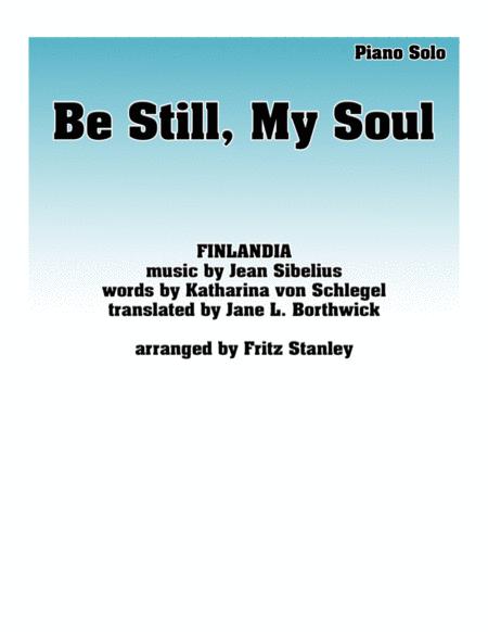 Free Sheet Music Be Still And Know Piano Solo