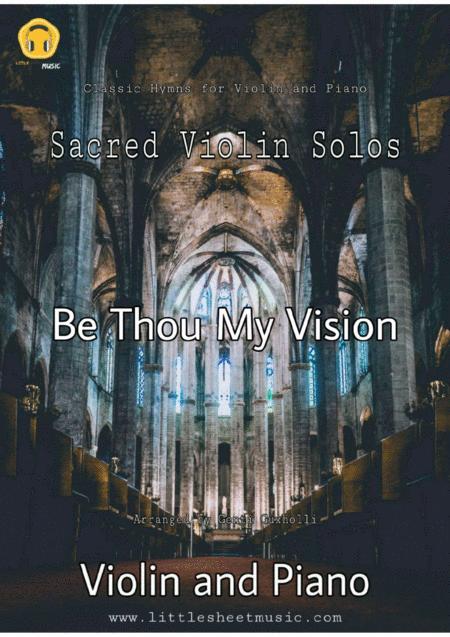 Free Sheet Music Be Thou My Vision Sacred Violin And Piano
