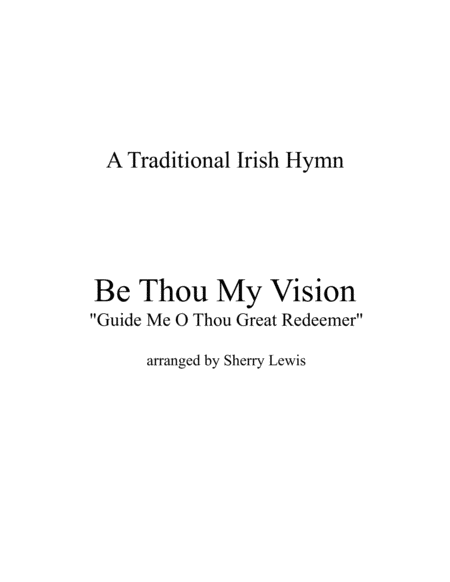 Be Thou My Vision String Quartet For String Quartet Sheet Music