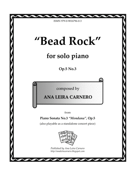 Free Sheet Music Bead Rock For Solo Piano