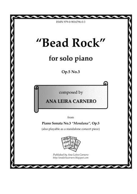 Bead Rock For Solo Piano Sheet Music