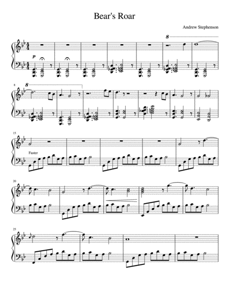 Bears Roar Sheet Music