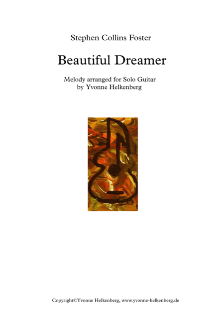 Beautiful Dreamer Arranged For Solo Guitar Sheet Music