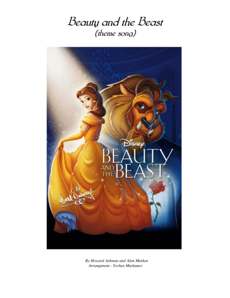 Beauty And The Beast Theme Song Sheet Music