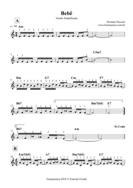 Free Sheet Music Beb Hermeto Pascoal Partitura Para Acordeon Sheet Music For Accordion