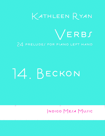 Beckon Verbs 14 Sheet Music