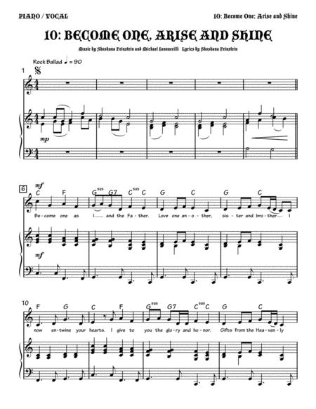 Free Sheet Music Become One Arise And Shine