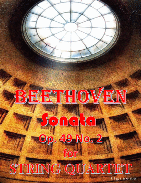 Free Sheet Music Beethoven Sonata Op 49 No 2 For String Quartet