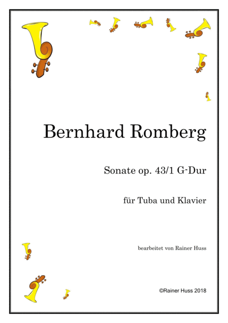 Free Sheet Music Bernhard Romberg Sonata Op 43 G Major