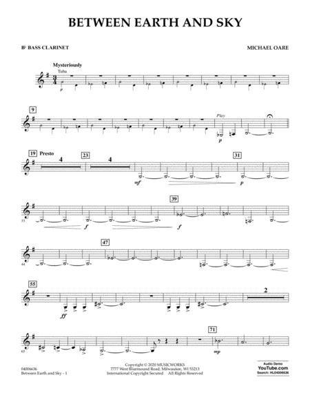 Between Earth And Sky Bb Bass Clarinet Sheet Music