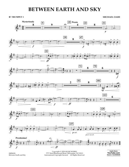 Between Earth And Sky Bb Trumpet 1 Sheet Music