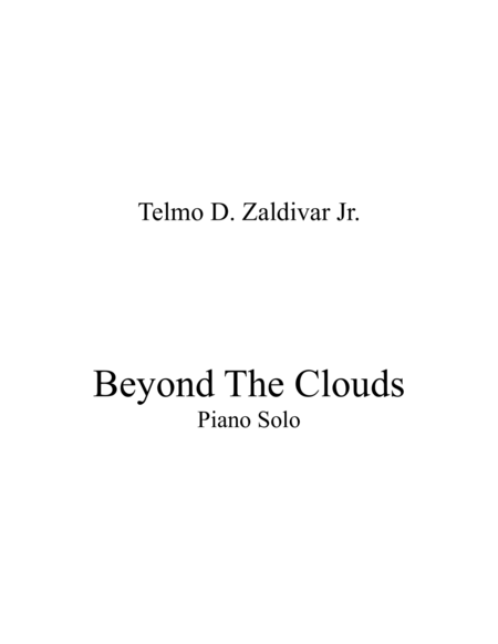 Free Sheet Music Beyond The Clouds