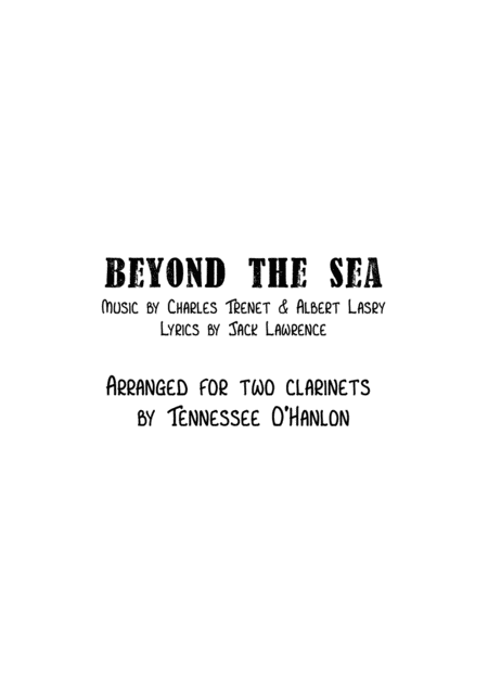 Beyond The Sea Clarinet Duet Sheet Music