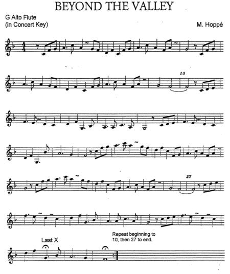 Free Sheet Music Beyond The Valley