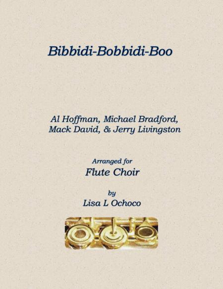 Bibbidi Bobbidi Boo For Flute Choir Sheet Music