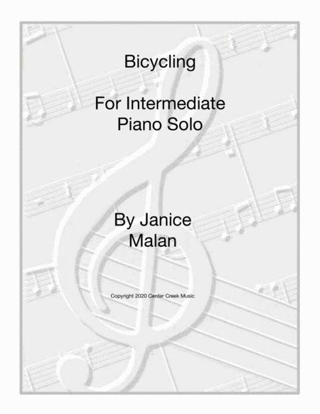 Bicycling For Intermediate Piano Solo Sheet Music