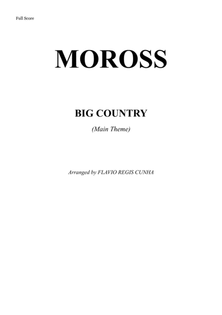 Big Country For Orchestra Sheet Music