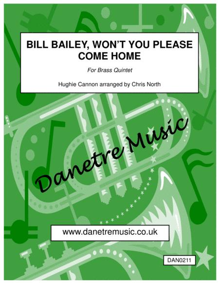 Bill Bailey Wont You Please Come Home Brass Quintet Sheet Music