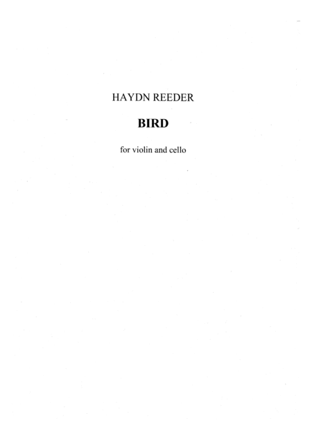 Free Sheet Music Bird For Violin And Cello