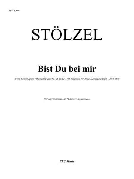 Free Sheet Music Bist Du Bei Mir For Soprano Solo And Piano Accompaniment