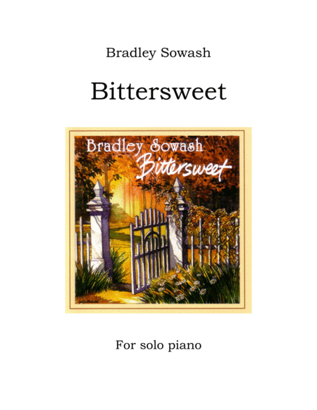 Free Sheet Music Bittersweet Book