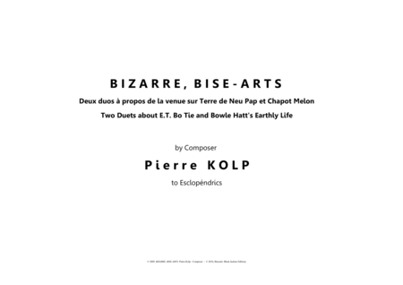 Free Sheet Music Bizarre Bise Arts