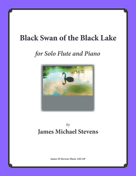 Black Swan Of The Black Lake Solo Flute Piano Sheet Music