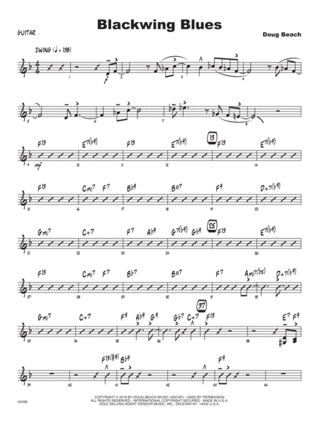 Blackwing Blues Guitar Sheet Music