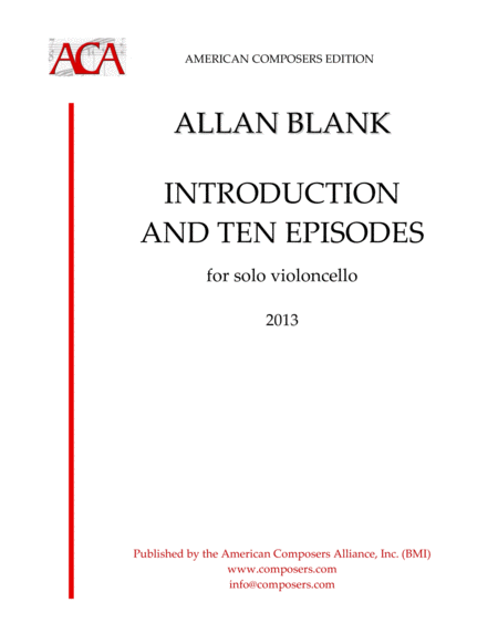 Free Sheet Music Blank Introduction And Ten Episodes