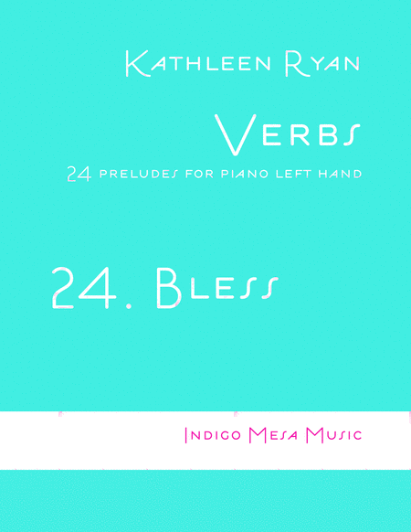 Bless Verbs 24 Sheet Music