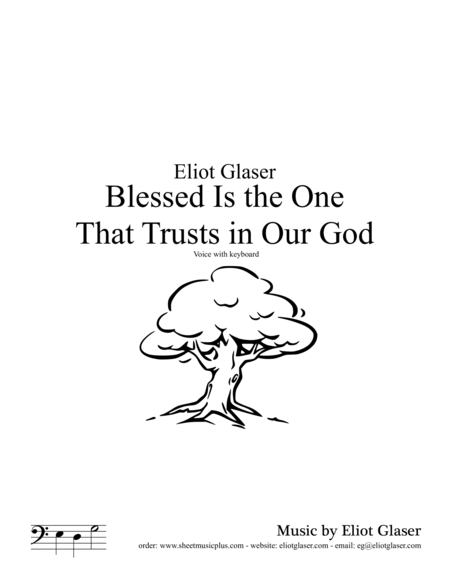 Blessed Is The One That Trusts In Our God Sheet Music