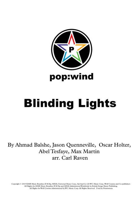 Blinding Lights Sheet Music