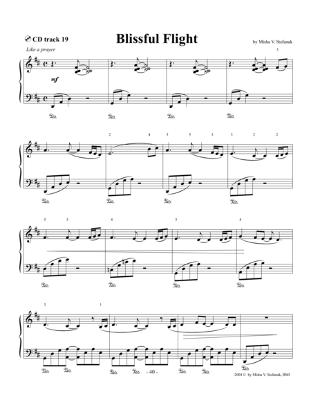 Blissful Flight Easy Intermediate Romantic Sheet Music