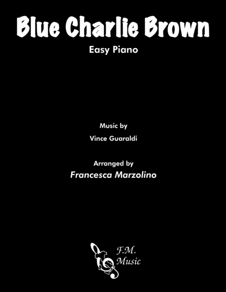 Blue Charlie Brown Easy Piano Sheet Music