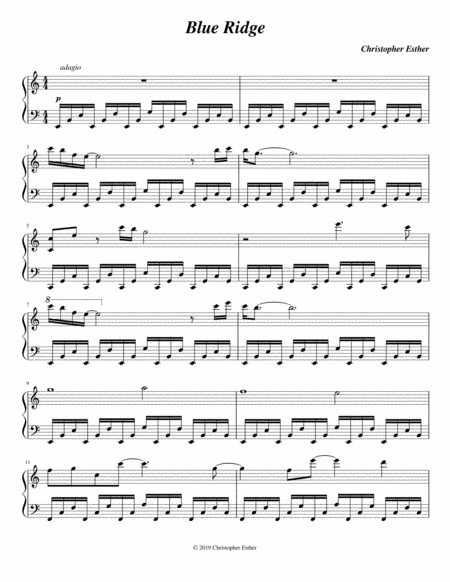 Blue Ridge Sheet Music