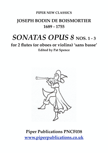 Boismortier Sonatas For 2 Flutes Opus 8 Nos 1 3 Sheet Music