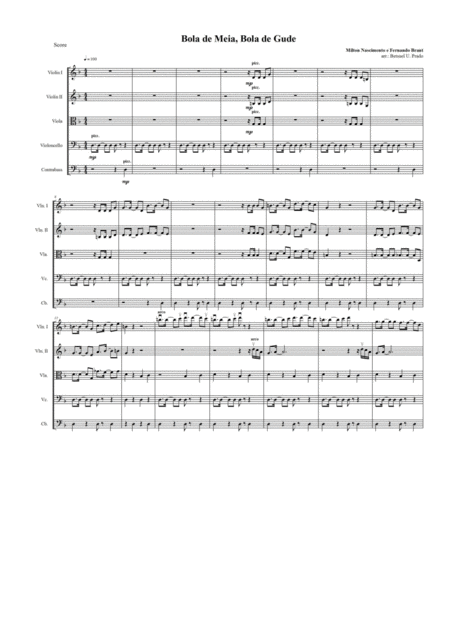 Free Sheet Music Bola De Meia Bola De Gude