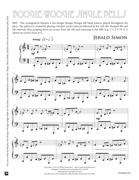 Free Sheet Music Boogie Woogie Jingle Bells