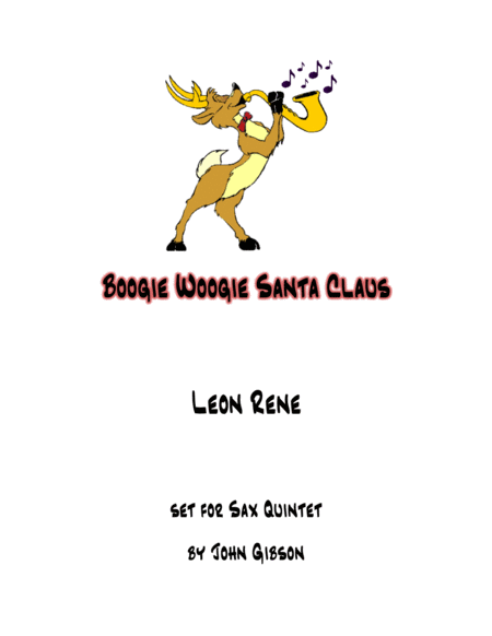Free Sheet Music Boogie Woogie Santa Claus 5 Saxes